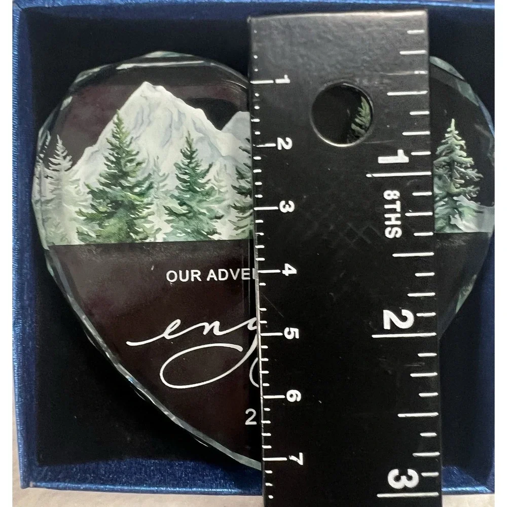 Heart‎ Glass Engaged Ornament 2025 